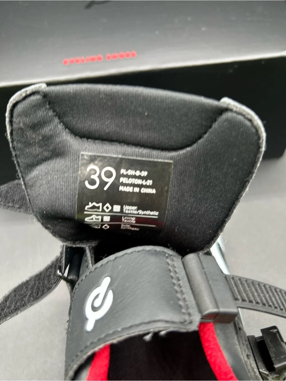 PELOTON Cycling Shoes. EU size 39